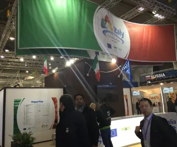 Panoramica dello stand Italia