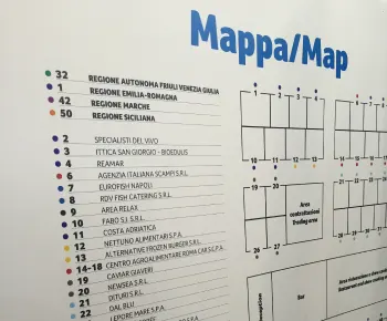 Particolare dello stand Italia